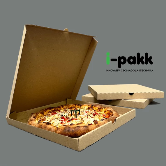 Pizzadoboz 32cm barna