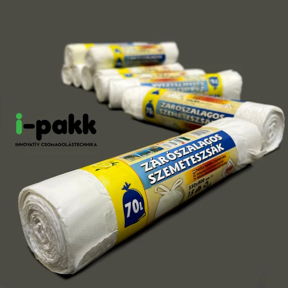 Szemeteszsák Zárószalagos 70l