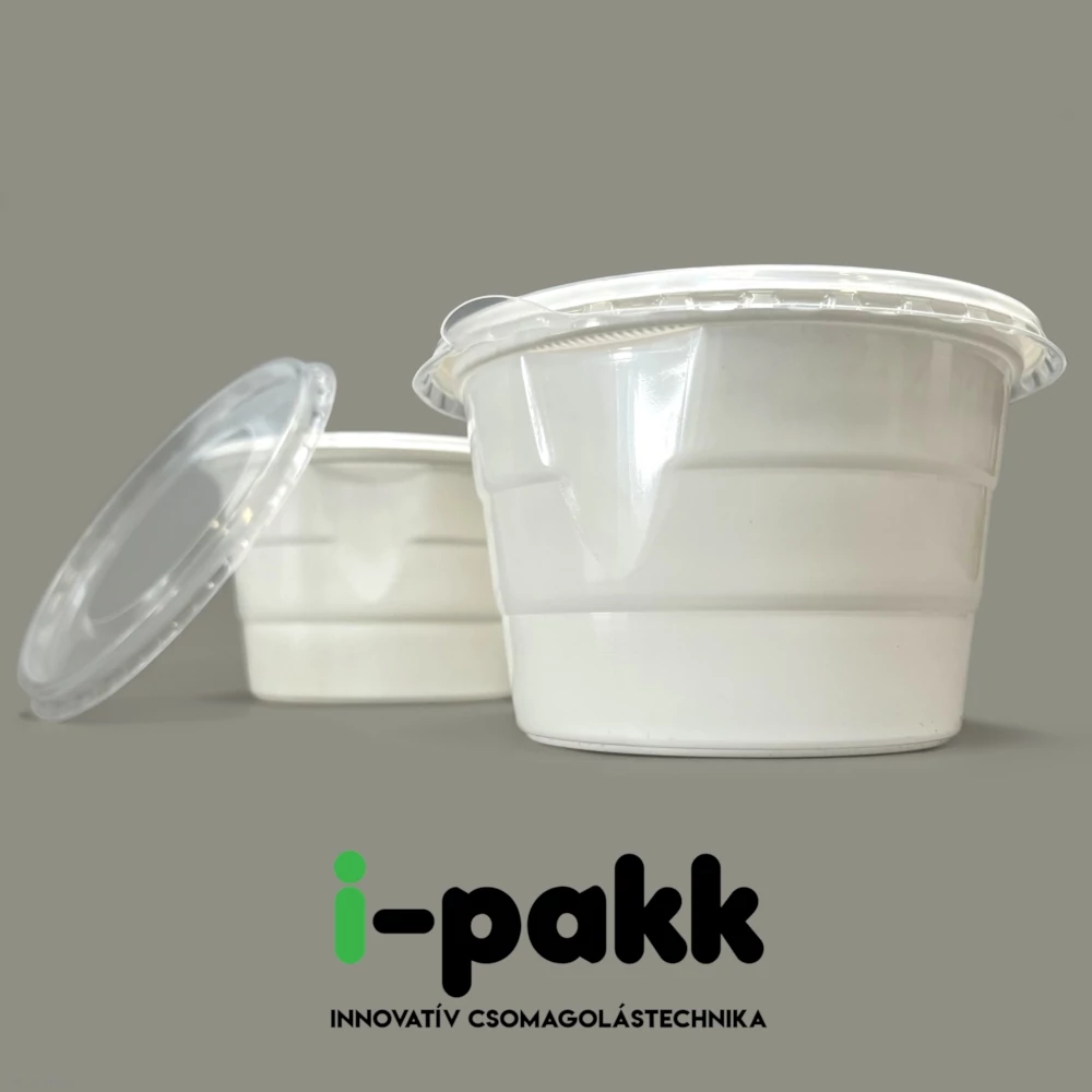 PP fehér leveses tál 750ml